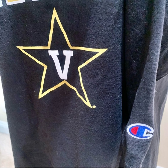 Champion Authentic Vanderbilt Vandy Collegiate Football Long Sleeve T-shirt M - Picture 4 of 6